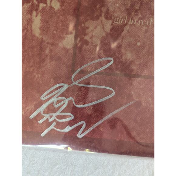 Girl In Red Beginnings Hand Signed Cover Vinyl LP Red Autographed Silver Marker